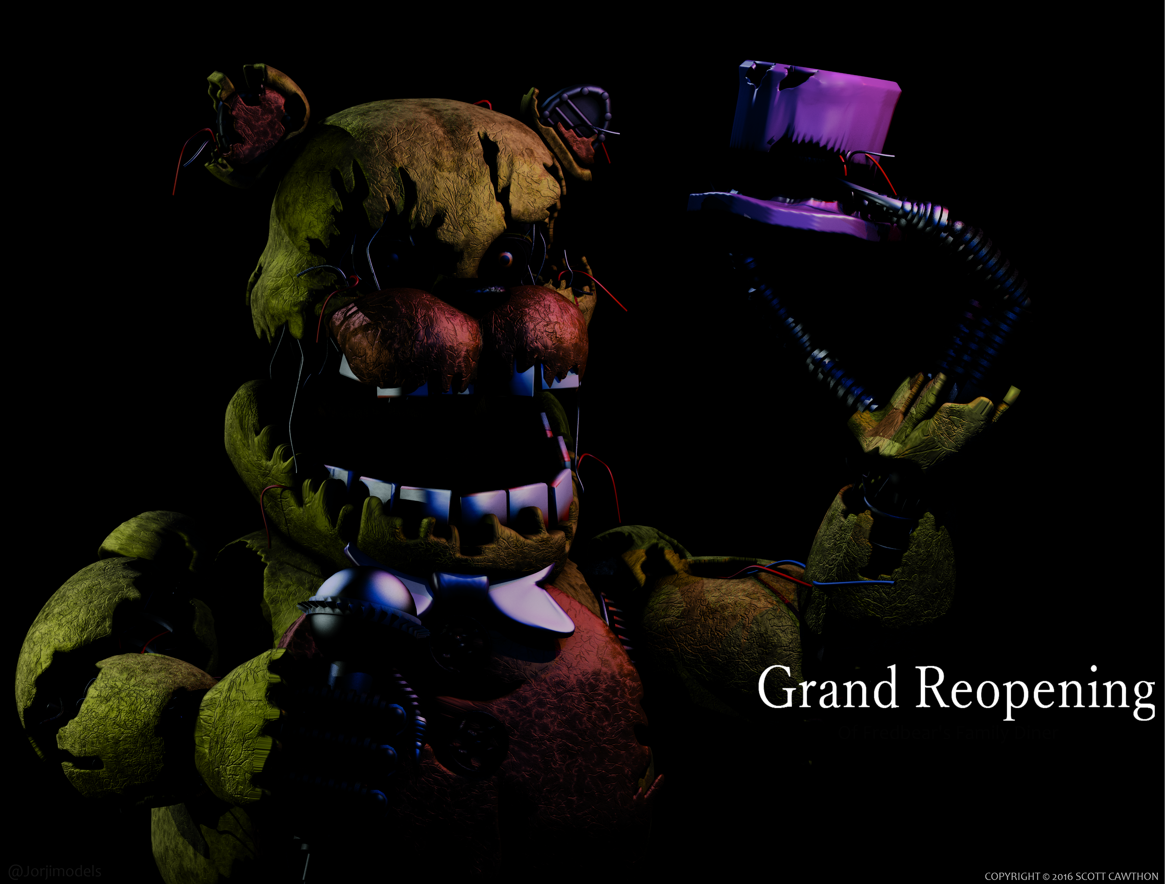 FNaF 1 stage with the unwithereds by GhostAlpha107 on DeviantArt