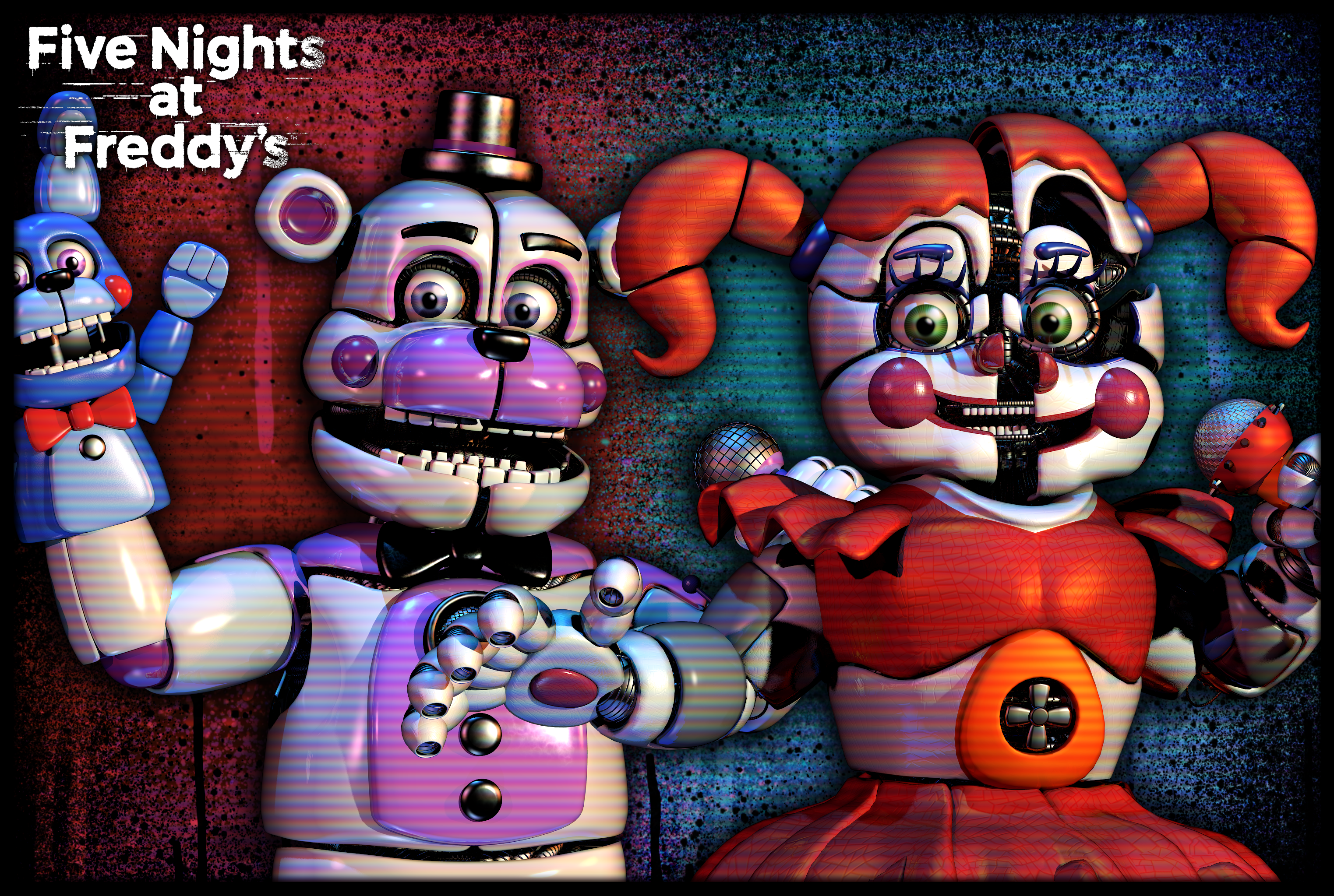 FNAF SL Pack - Character Poster by jorjimodels on DeviantArt