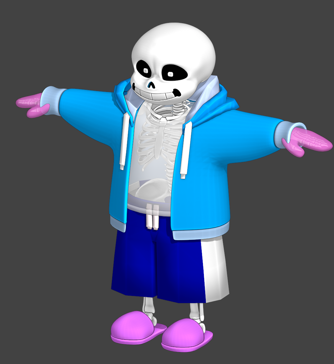 ♥ DOWNLOADABLE SANS MODEL NOW AVAILABLE! ♥