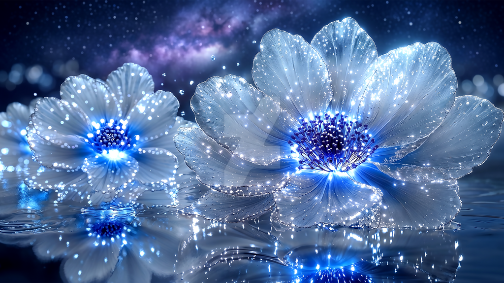 Blue flowers