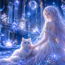 princess with cat