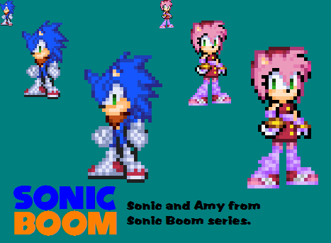 SONIC BOOM- Sonic and Amy Sprite