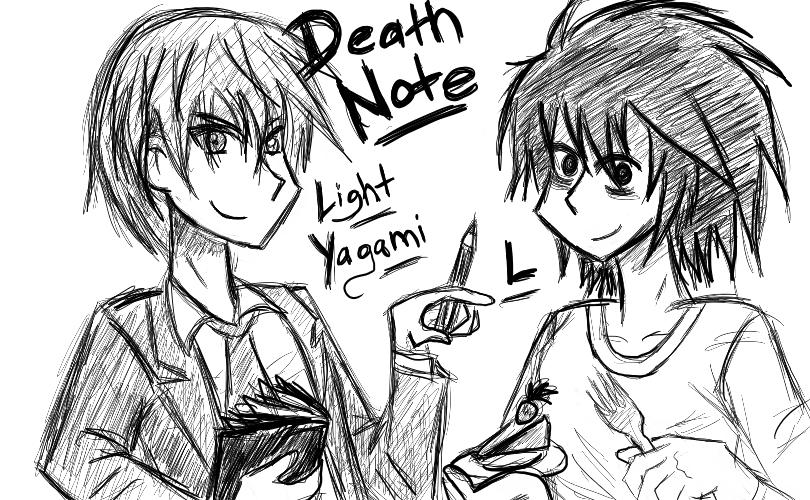Death Note tablet sketches by xdreamer45x on DeviantArt