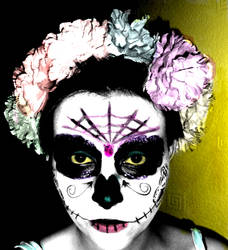 Photoshop Day of the Dead Skull