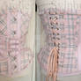 Pink Tartan underbust corset 2