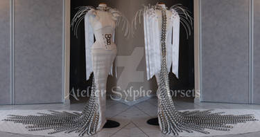 white leather metal creation atelier Sylphe