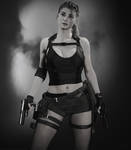 Tomb Raider Underworld Lara classic pose by ArtiMuller