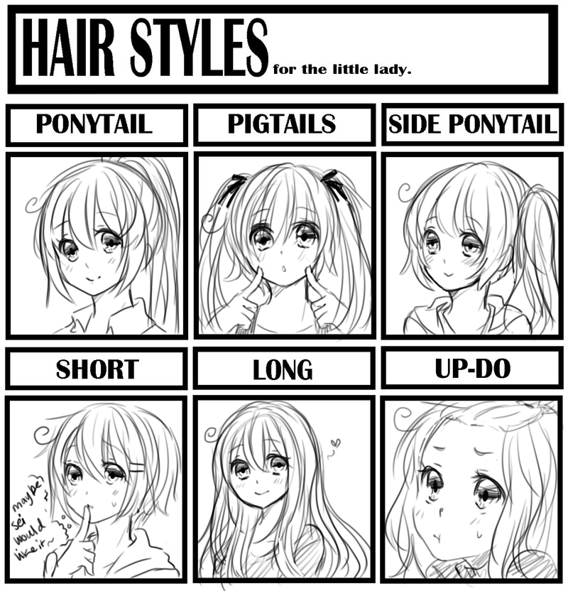 Hair Styles Meme by sasucchi95 on DeviantArt Hair Styles Meme by sasucchi95 on DeviantArt
