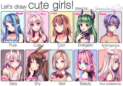 lets draw cute girls meme