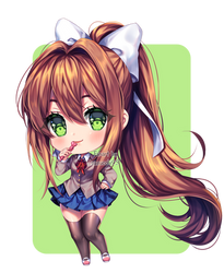 doki doki literature club: chibi Monika