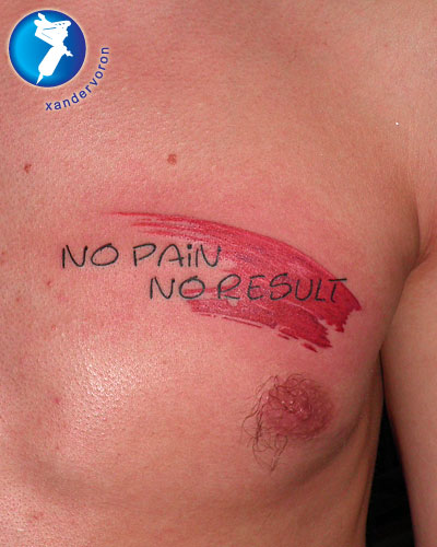 No Pain No Result Tattoo