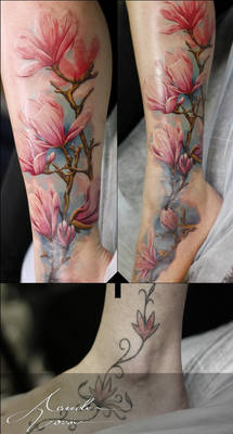 Magnolia color cover up