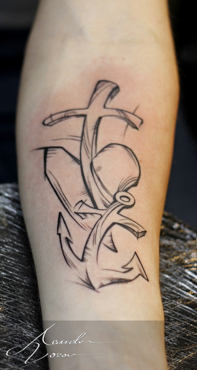 Apr-2015 / Anchor, heart and cross