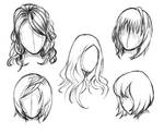 Manga hair reference sheet 1 - 20130112 by StyrbjornAndersson