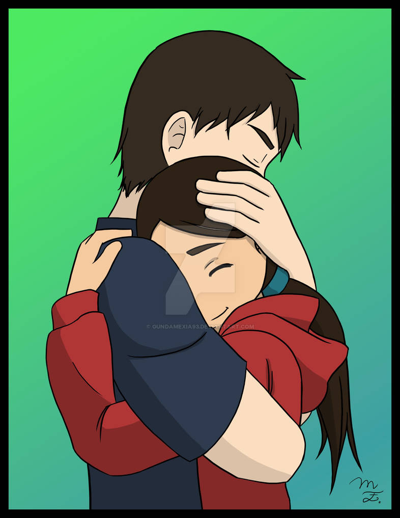 Tight hug by GundamExia93 on DeviantArt