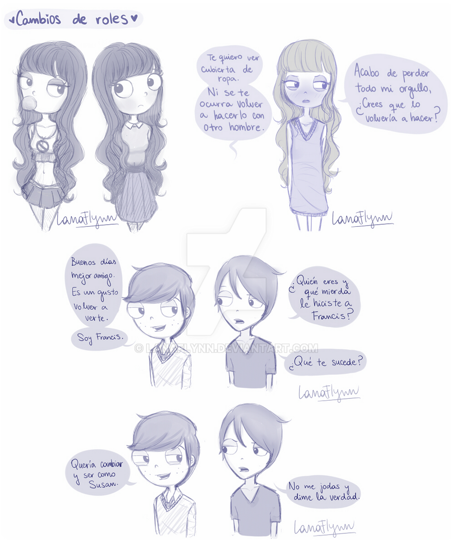 Comic Changing Roles Cambio De Roles. by LanaFlynn on DeviantArt