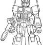 Optimus Prime lineart