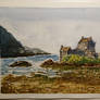 Scottish Castle in Watercolor