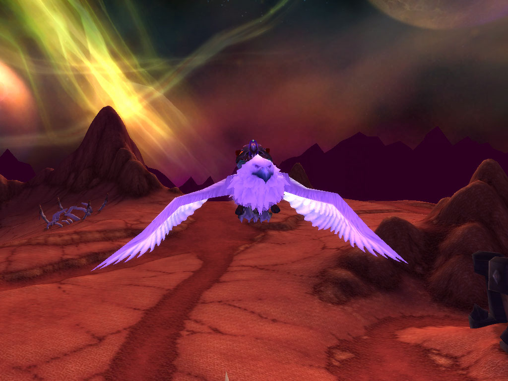 World of Warcraft - Flying in the skies of Outland