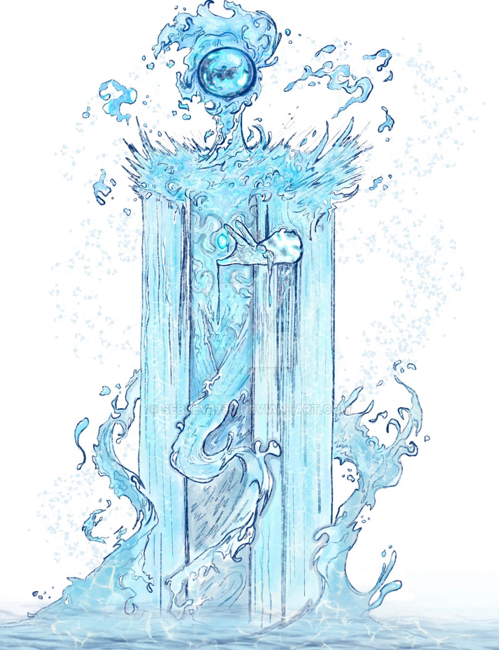 Water Primordial - Tanaris (Human Form) by seblev2790 on DeviantArt