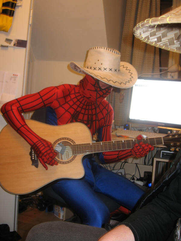 Spiderman playing Guitar by melitooh on DeviantArt