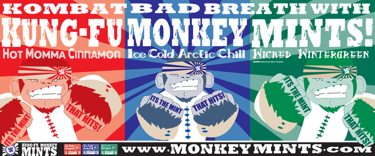 Kung-Fu Monkey Mints Ad Spread by JNVaughan1983 on DeviantArt