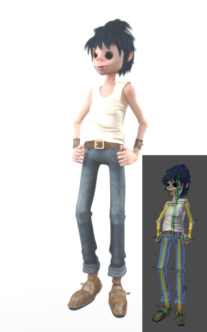 2D by Gorillaz WiP v3