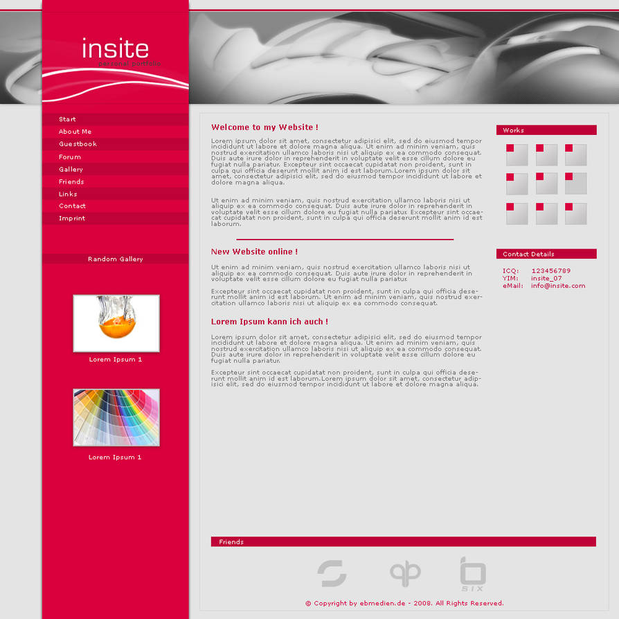 Computer Insite Website Template inSITE Design by haizz on DeviantArt