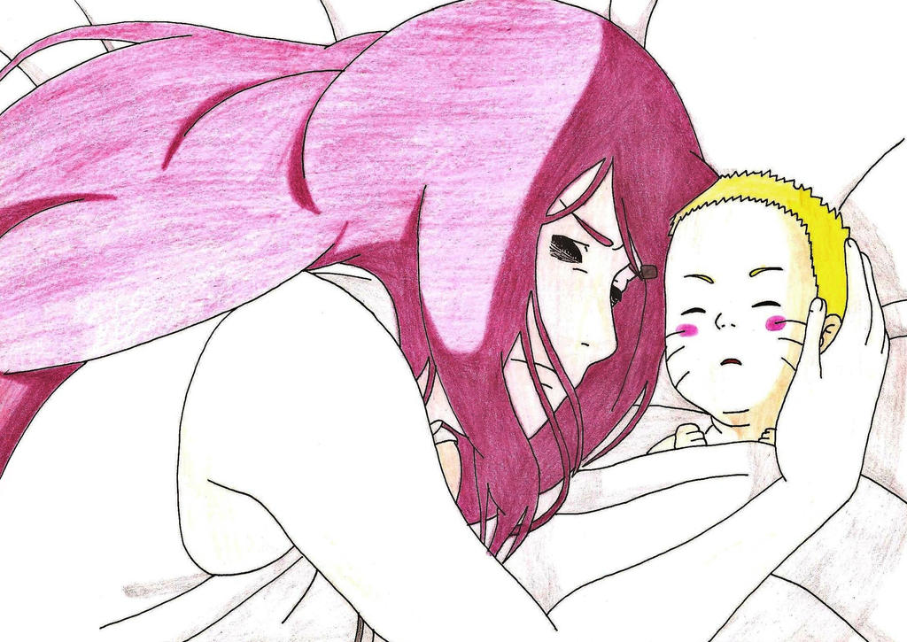 Kushina y Naruto