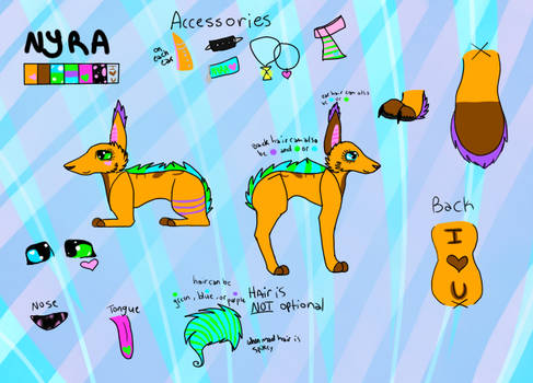 Nyra NEWEST Reference sheet