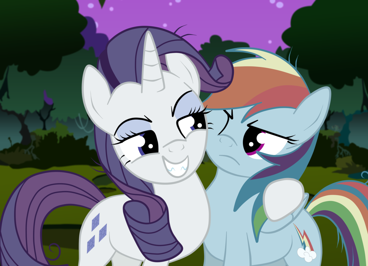 Mean rarity and mean rainbow dash by sunyyoo on DeviantArt