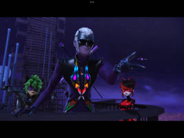 Monarch shady bug claw noir evil miraculous trio