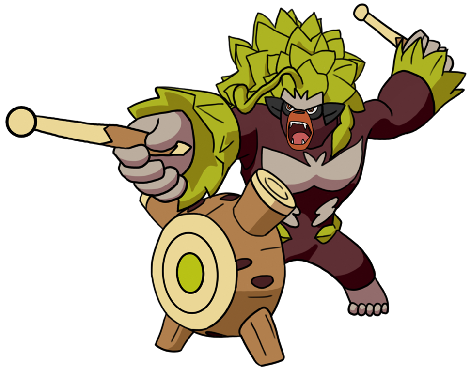 Shiny Rillaboom Dreamworld Style by SalamenceTrainerX on DeviantArt