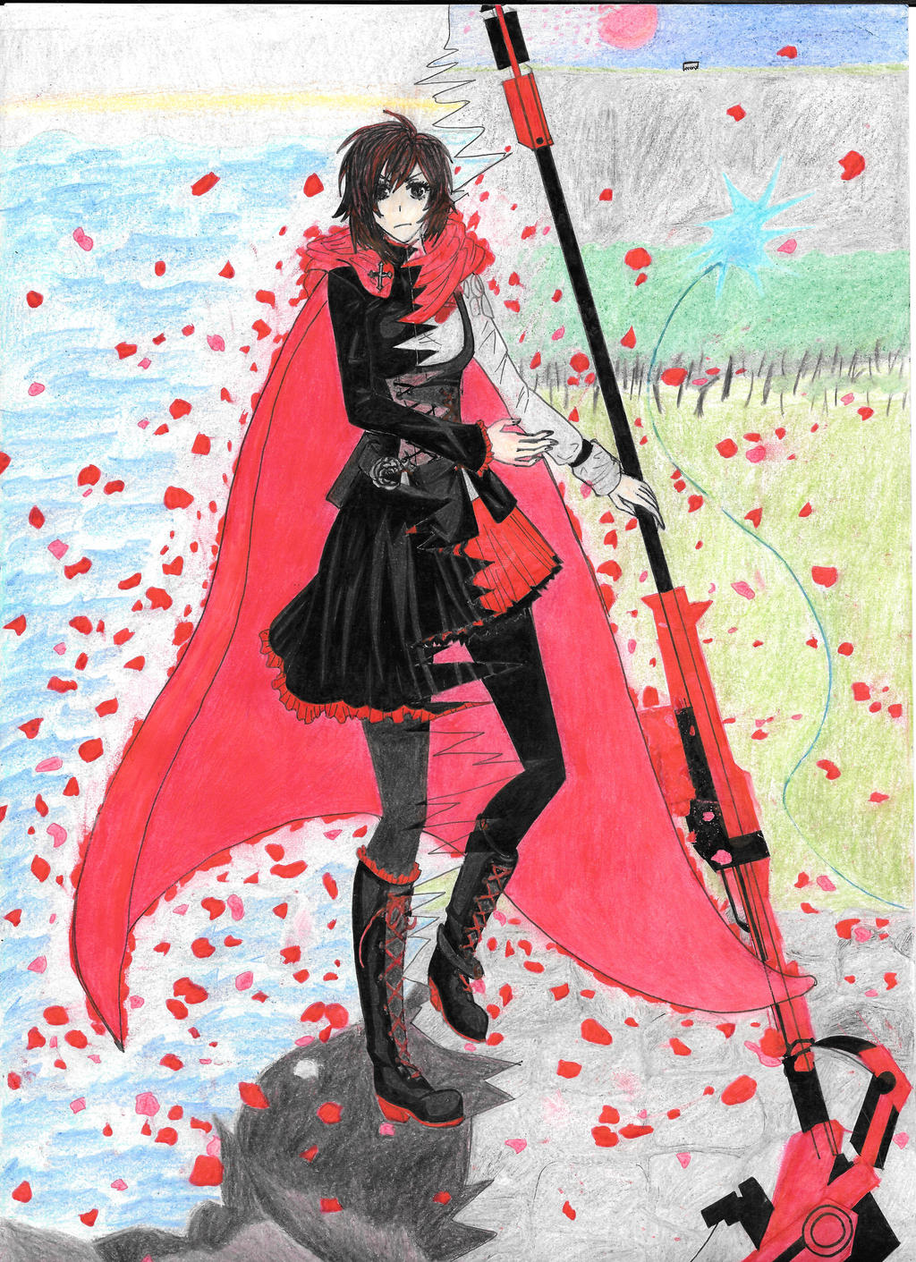 Summertime Ruby RWBY Summer Ruby by PlatinumDarkside on DeviantArt