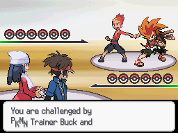 PKMN Trainer Buck and Boss Trainer Benga