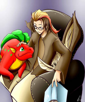 Kicking back with a good book and.. (Kaizer33226)