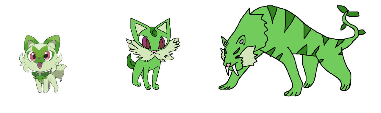 Sprigatito fanmade evolution by Antonek7 on DeviantArt