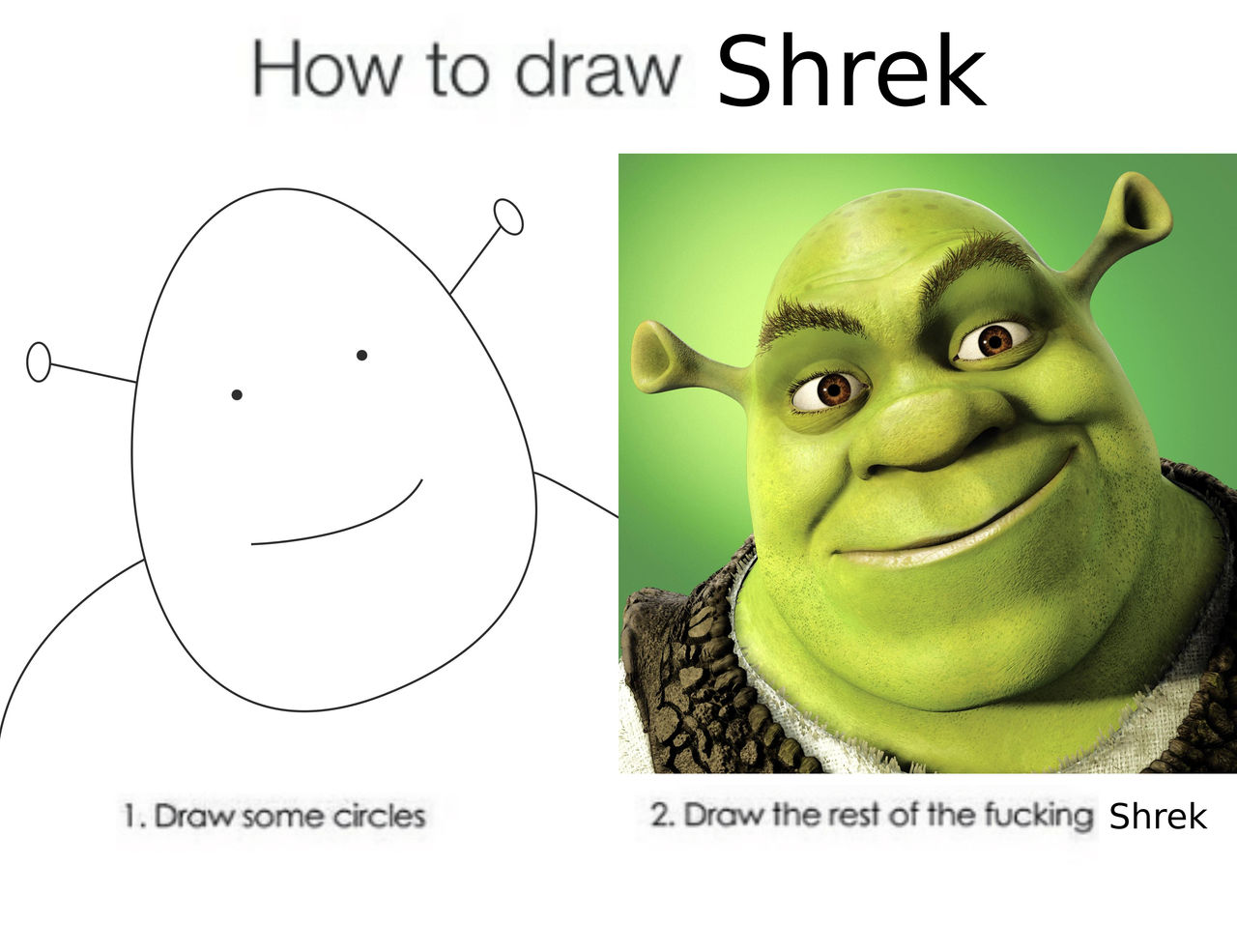 How to draw Shrek by Antonek7 on DeviantArt