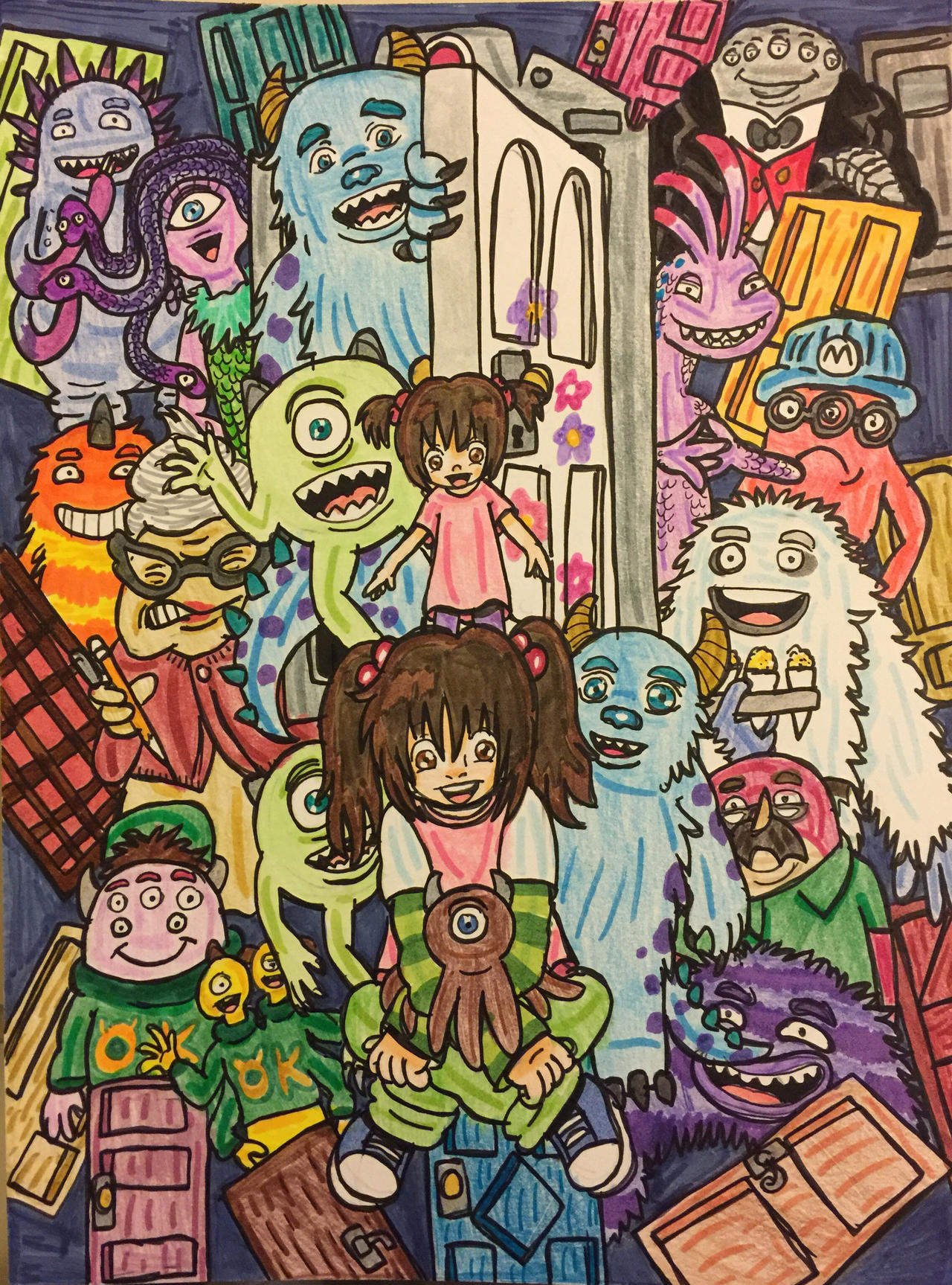Monsters Inc. by GhibliLover92 on DeviantArt