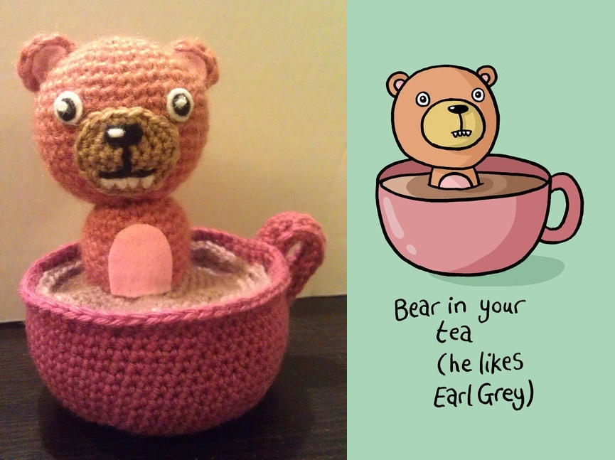 Bear in your Tea - Crochet version