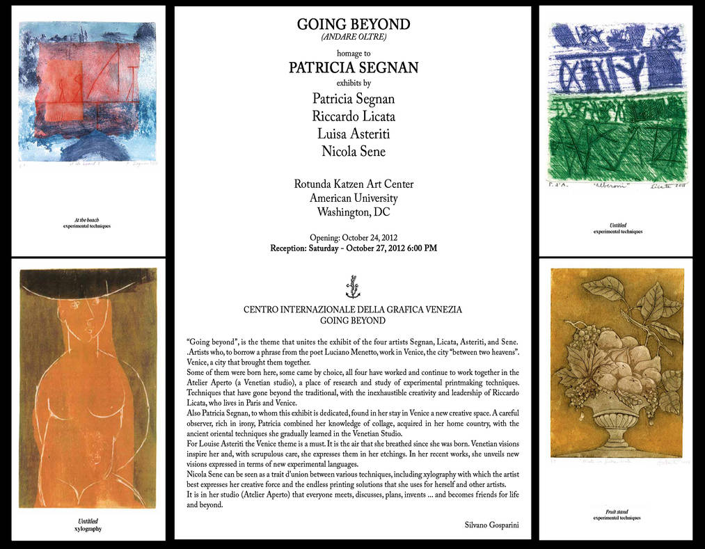 GOING BEYOND, homage to Patricia Segnan