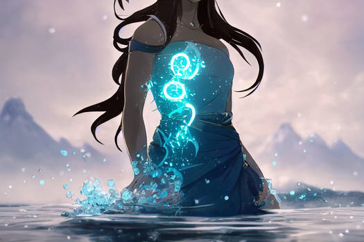 Waterbending - Avatar the Legend of Korra Fanart