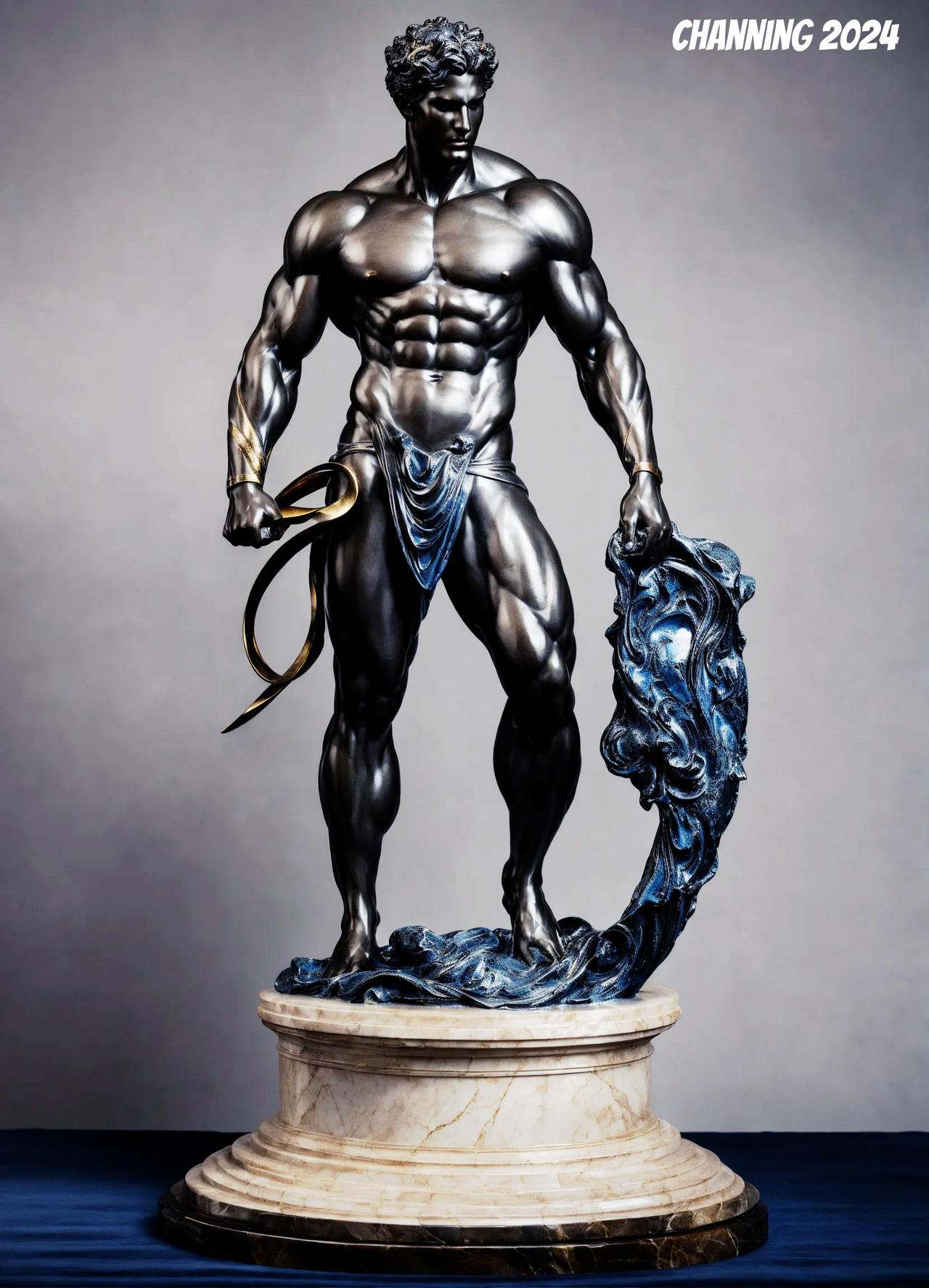 A Statue from a muscular modern god by ChanningsPinups on DeviantArt