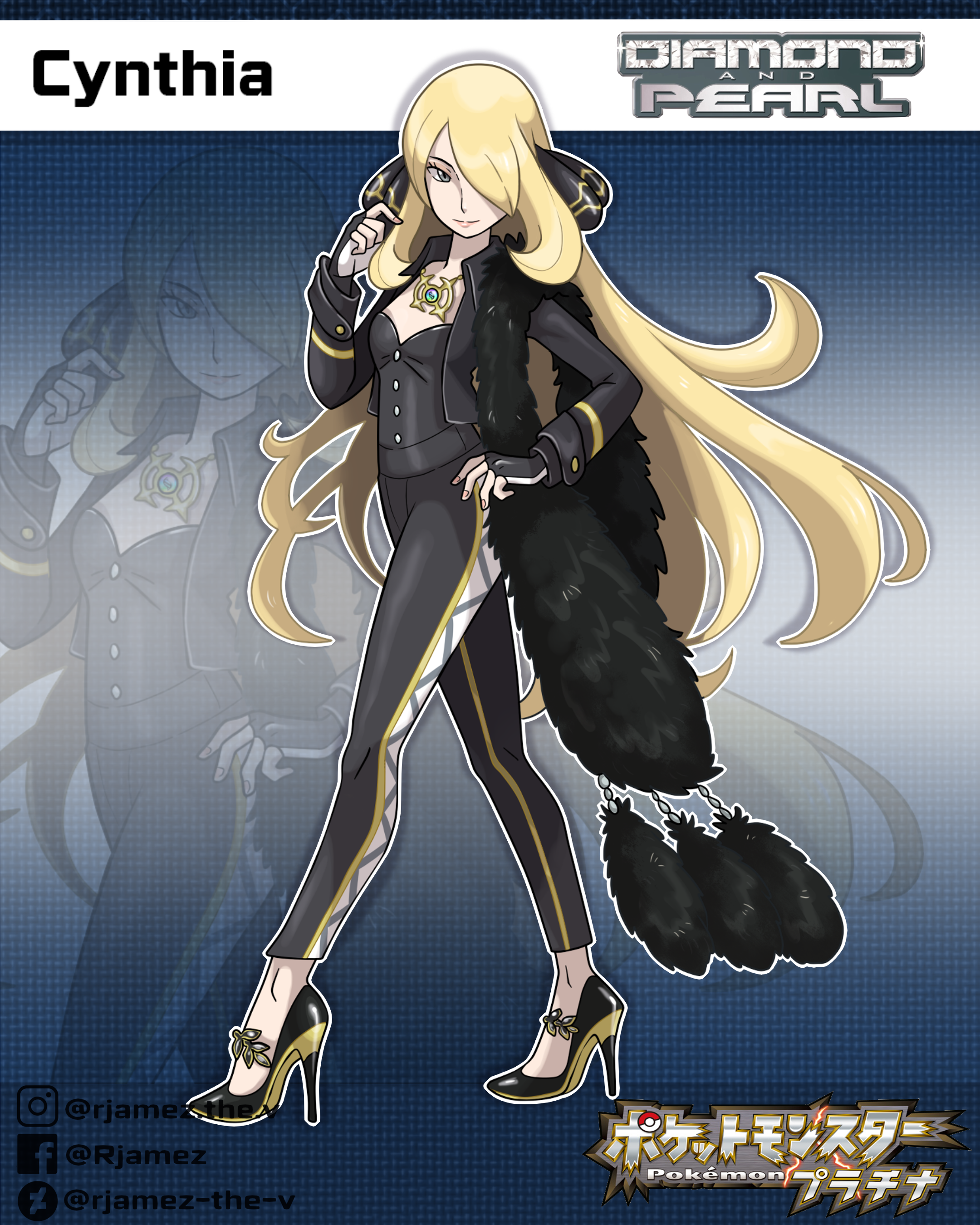 Sinnoh Champion Cynthia remake! by rjamez-the-v on DeviantArt