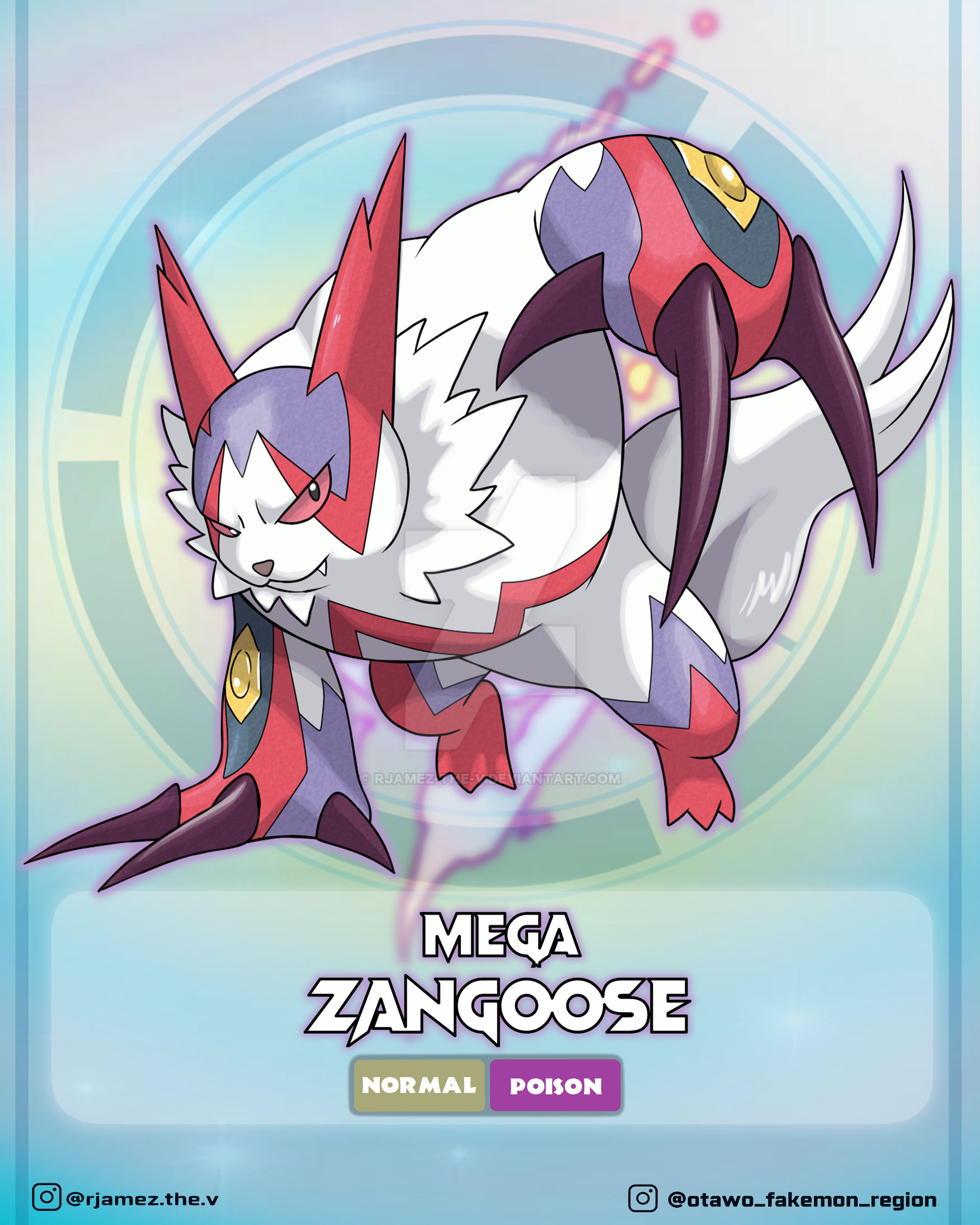 Zangoose Type Mega Zangoose by rjamez-the-v on DeviantArt