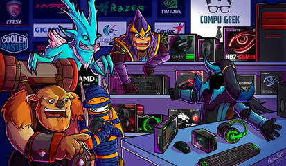 Gamer Shop Fan Art Dota para Compu-Geek