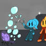 Fireboy and watergirl meets floating bubbles