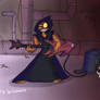 (the black heart) animus and his guitar rock