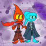 fireboy and watergirl 1990's cartoon style