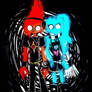 Fireboy and watergirl as emo 2000s style